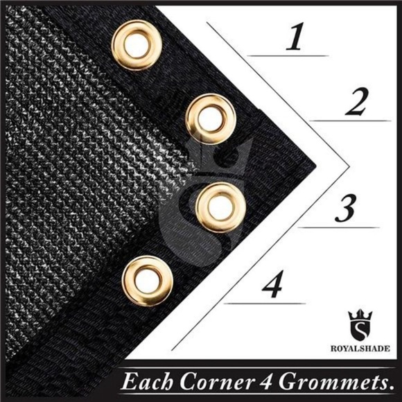 5' x 50' Black Fence Screen Windscreen Cover Netting Mesh Fabric Cloth - Picture 2 of 6